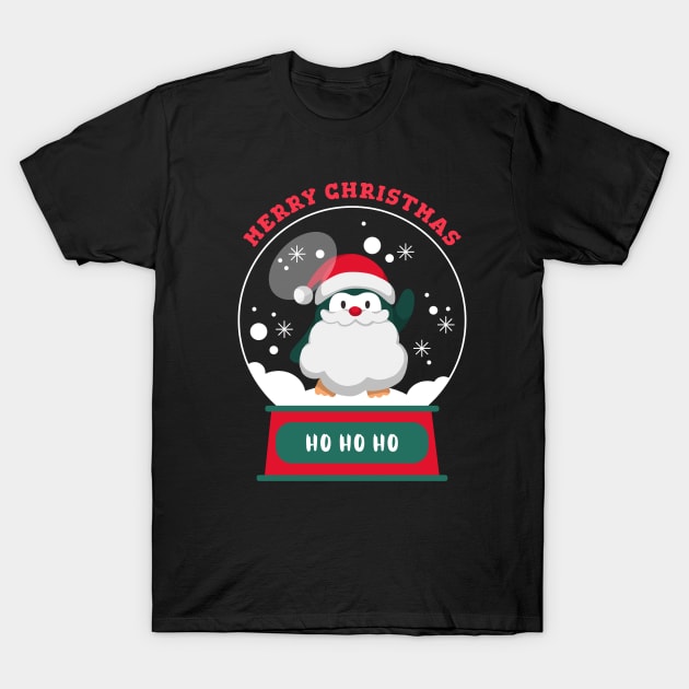 Merry Christmas Penguin T-Shirt by MONMON-75